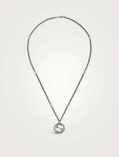 Interlocking G Sterling Silver Necklace