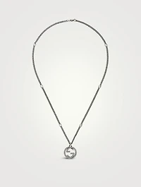 Interlocking G Sterling Silver Necklace