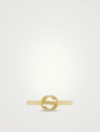Interlocking G 18K Gold Ring