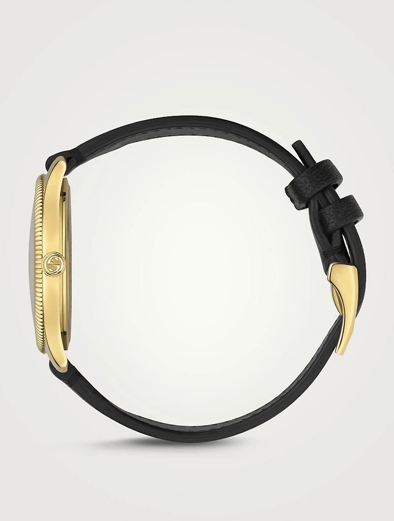 G-Timeless Watch With Leather Strap