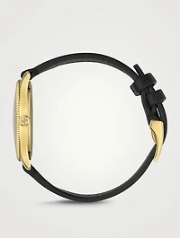 G-Timeless Watch With Leather Strap