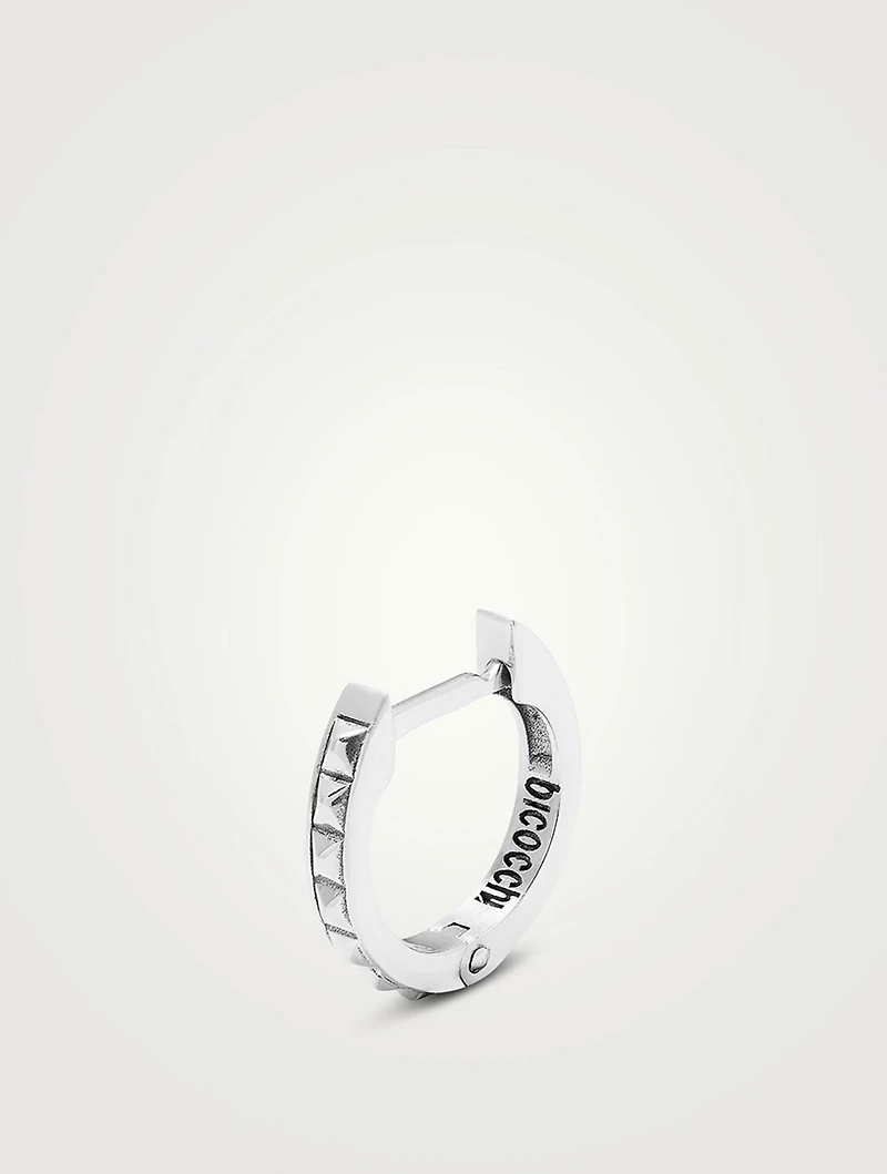 Sterling Silver Pyramid Earring