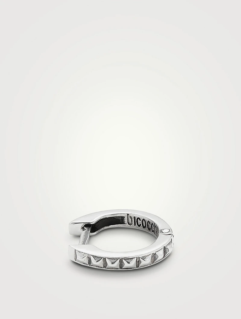 Sterling Silver Pyramid Earring