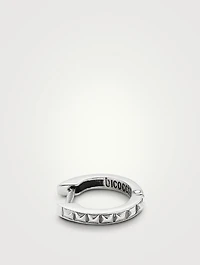 Sterling Silver Pyramid Earring