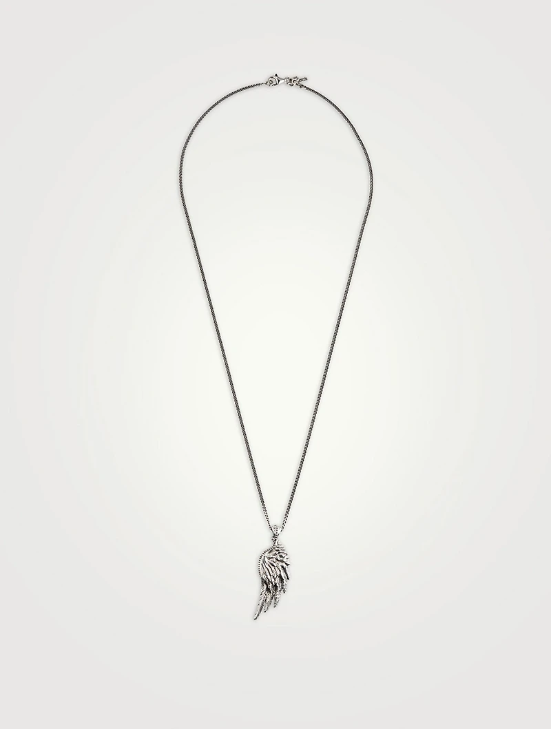 Sterling Silver Wing Necklace