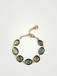 Cabochons Rock Crystal Bracelet