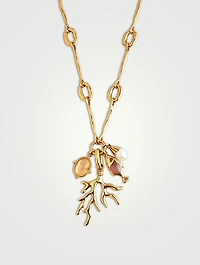 24K Gold Plated Maunaloa Four Charm Necklace
