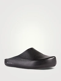 Leather Clog Shoes
