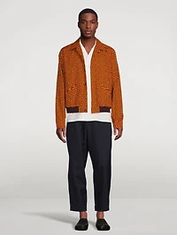 Cotton Printed Bomber Jacket