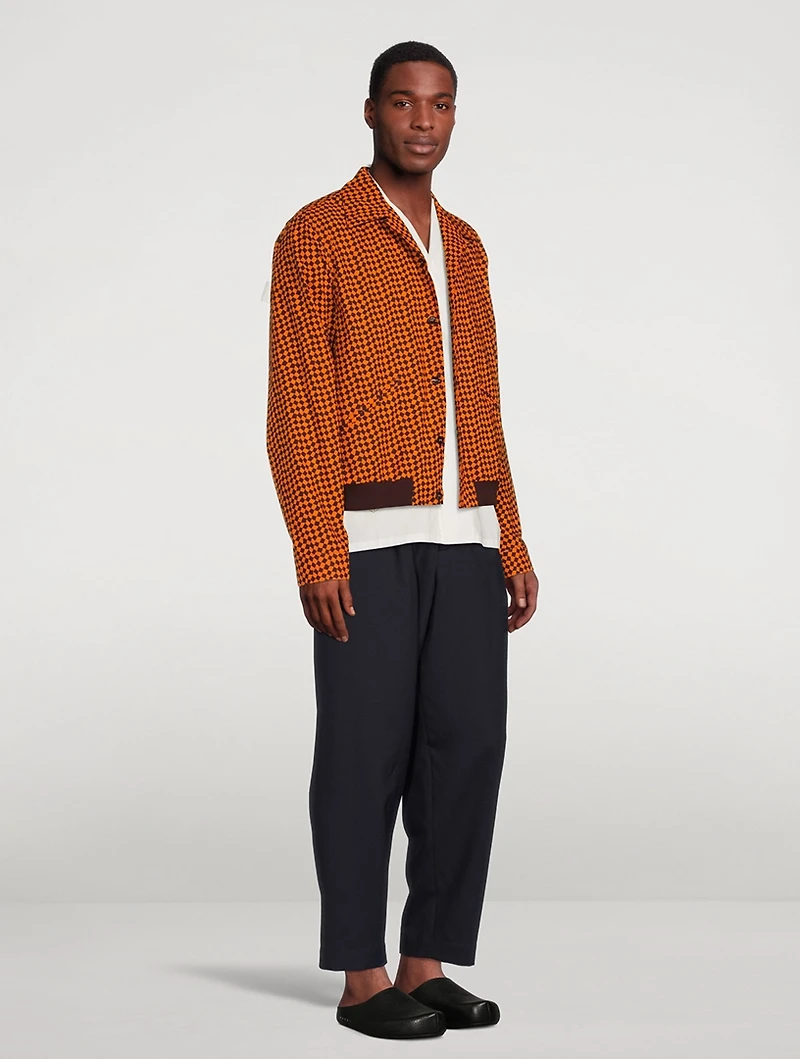 Cotton Printed Bomber Jacket