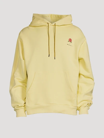 Embroidered Hoodie La Rosa Print