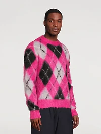 Mohair Argyle Sweater