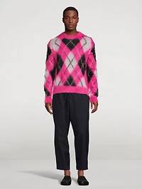 Mohair Argyle Sweater