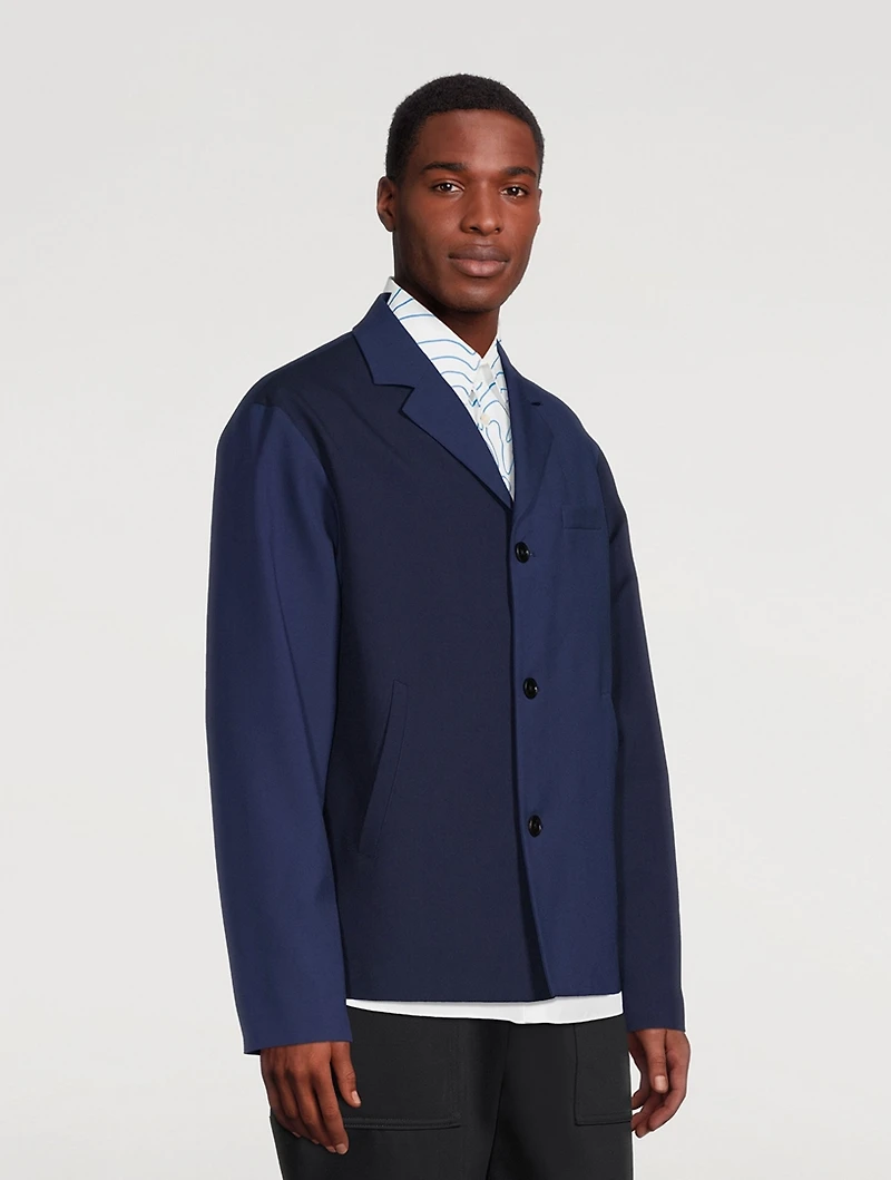 Two-Tone Lapel Shirt