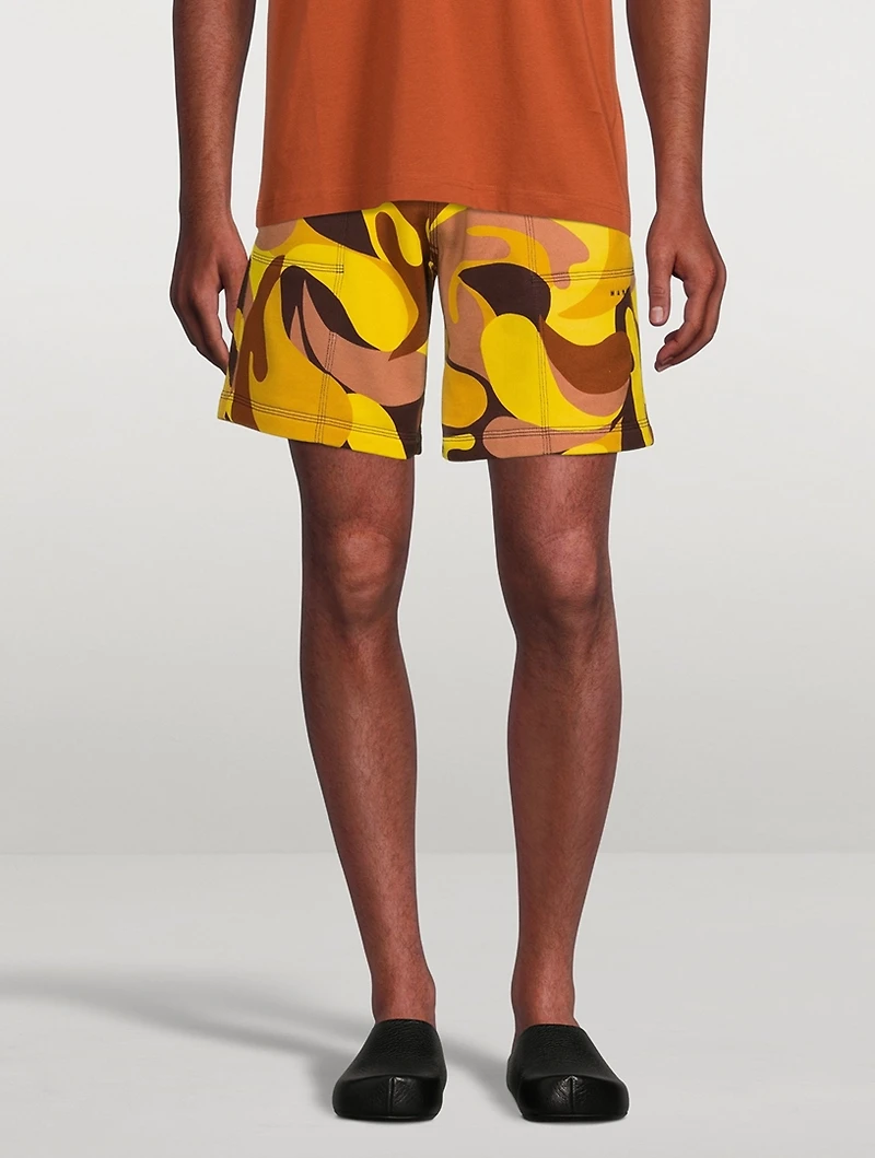 Cotton Printed Bermuda Shorts
