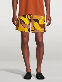 Cotton Printed Bermuda Shorts