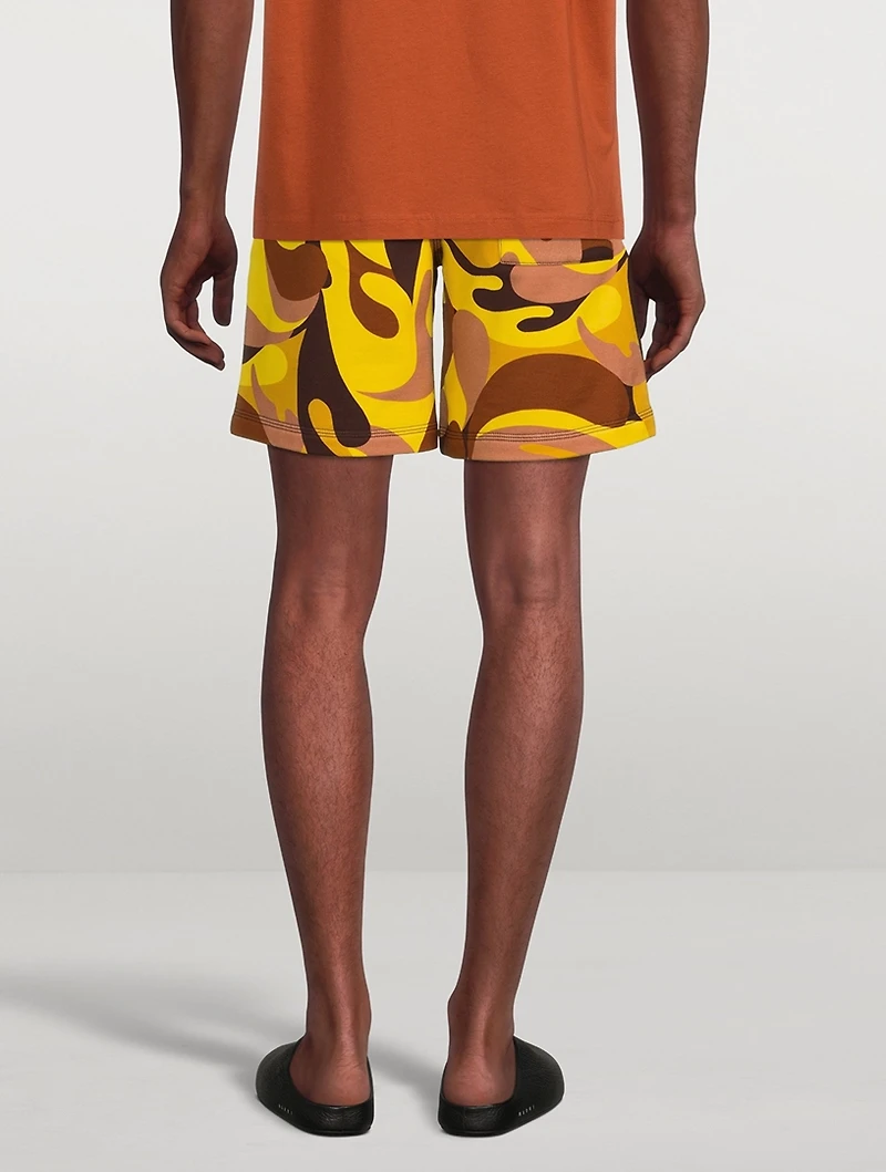 Cotton Printed Bermuda Shorts