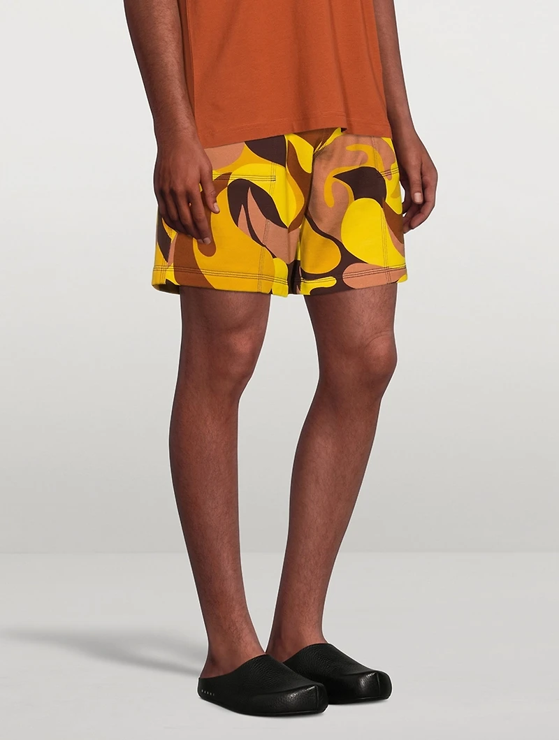 Cotton Printed Bermuda Shorts