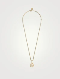 Medium Serpent Bohème Gold Pendant Necklace With Diamonds