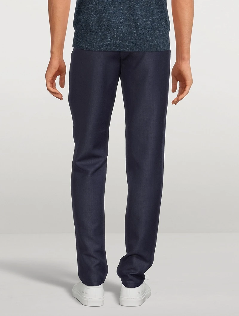 Hybrid Wool-Blend Stretch Pants