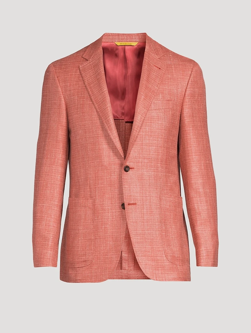 Wool, Silk And Linen Kei Jacket