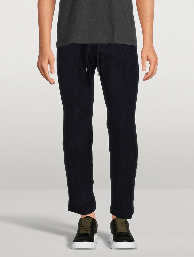 Cotton Terry Zip Sweatpants