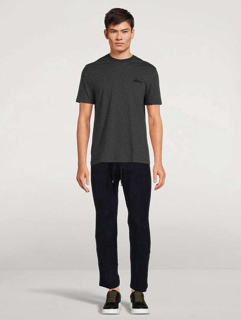 Cotton Terry Zip Sweatpants