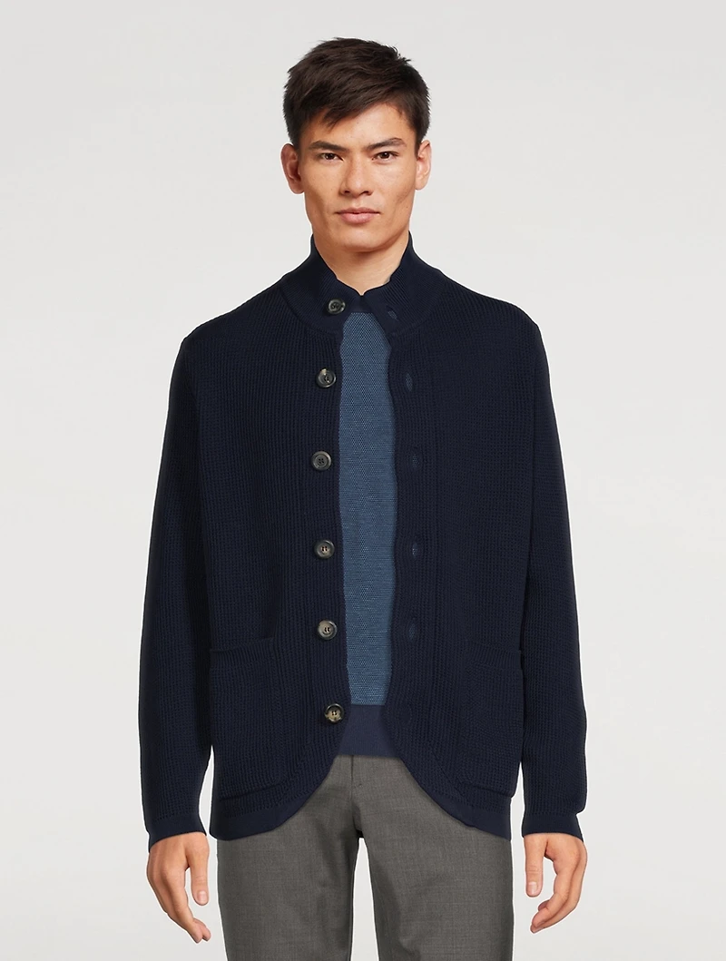 Cotton Hybrid Cardigan