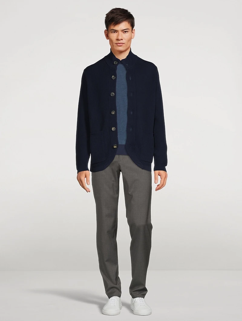 Cotton Hybrid Cardigan