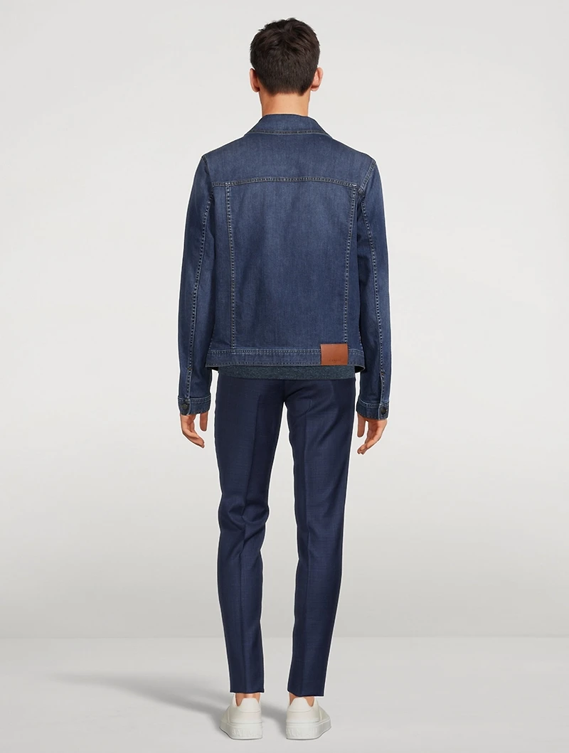 Cotton Stretch Denim Jacket