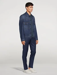 Cotton Stretch Denim Jacket