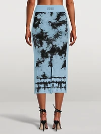 Reese Eco Midi Skirt Tie-Dye Print