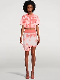 Salem Eco Wavy Mini Skirt Tie-Dye Print