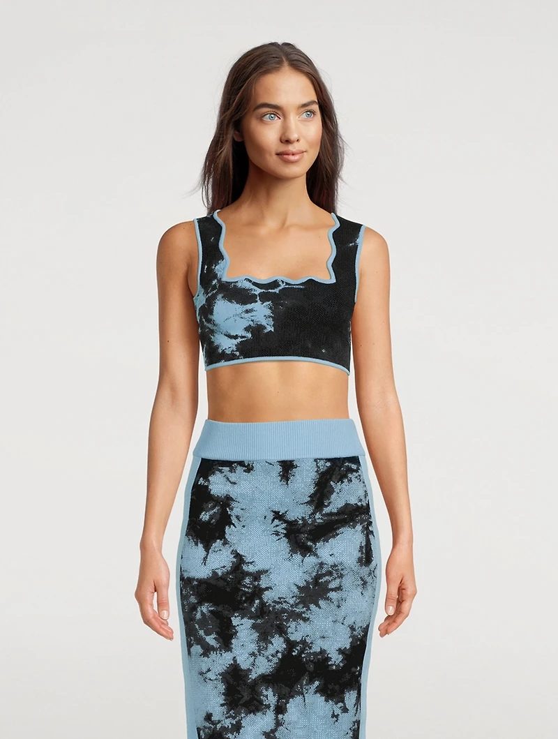 Aubrey Eco Bralette Tie-Dye Print