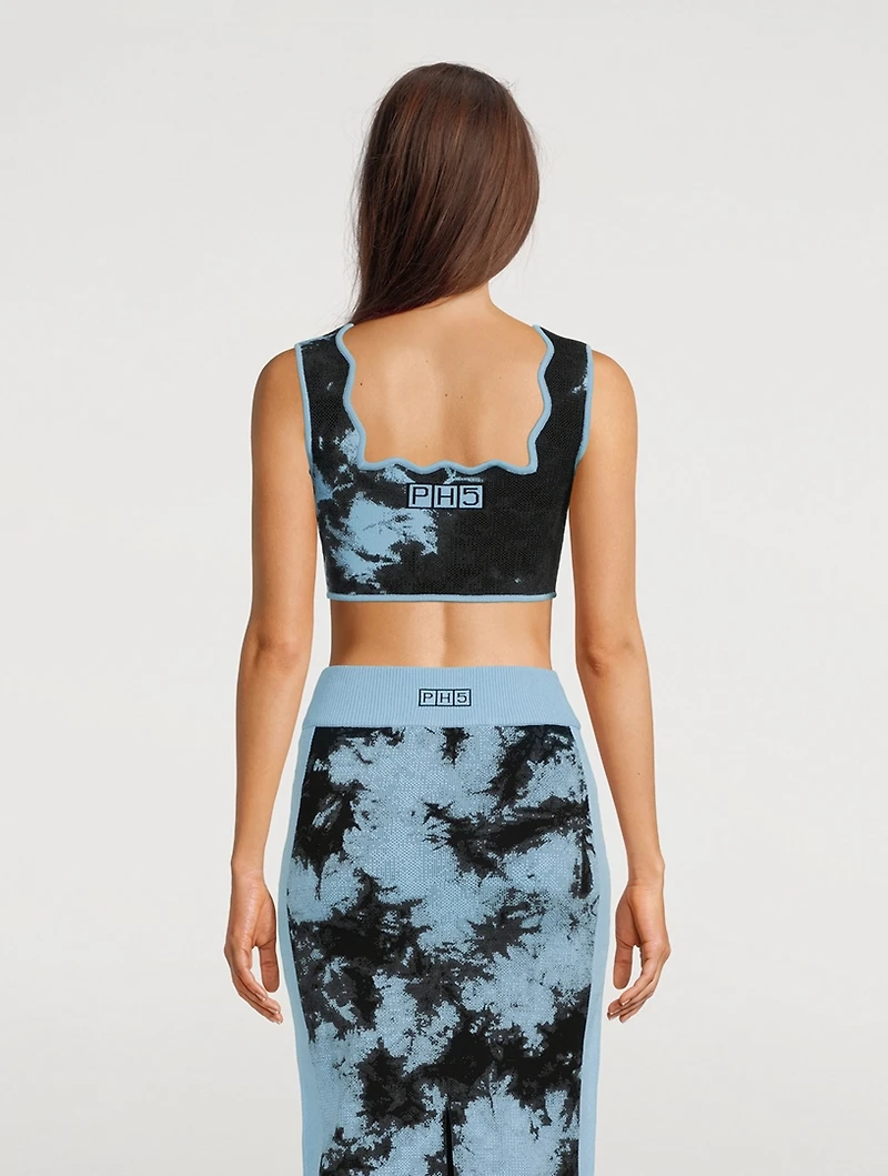 Aubrey Eco Bralette Tie-Dye Print