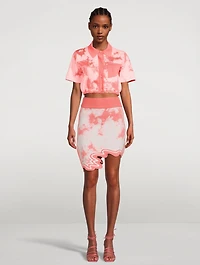 Gregory Eco Cropped Polo Shirt Tie-Dye Print