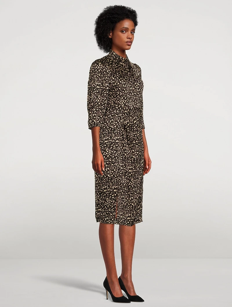 Edmee Print Midi Dress