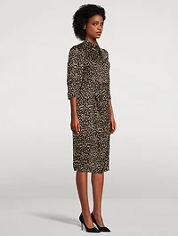 Edmee Print Midi Dress