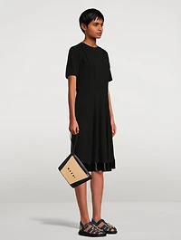 Crepe Midi Dress