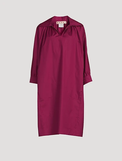 Cotton Poplin Polo Dress