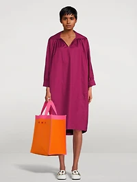 Cotton Poplin Polo Dress