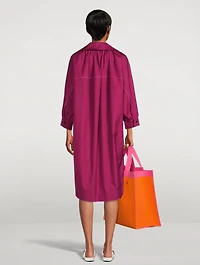 Cotton Poplin Polo Dress