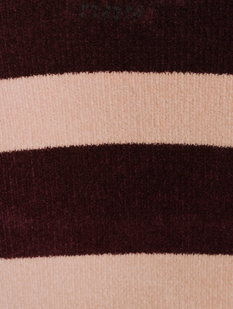 Striped Knit Midi Dress