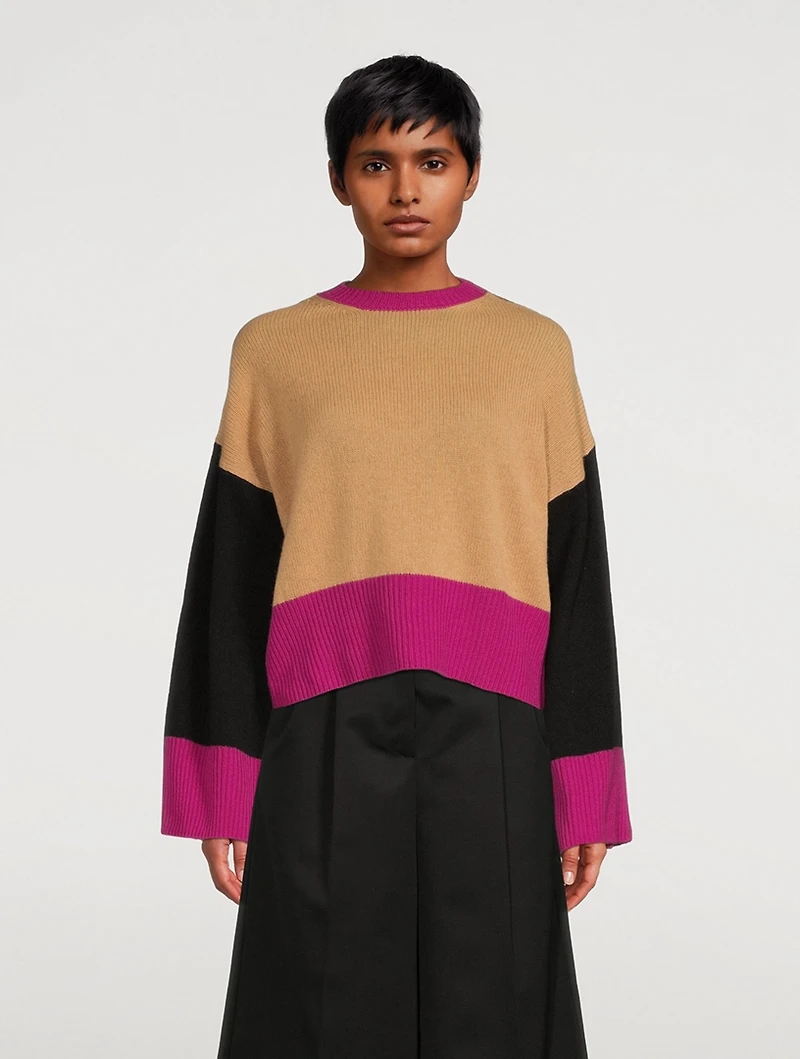 Colourblock Cashmere Sweater