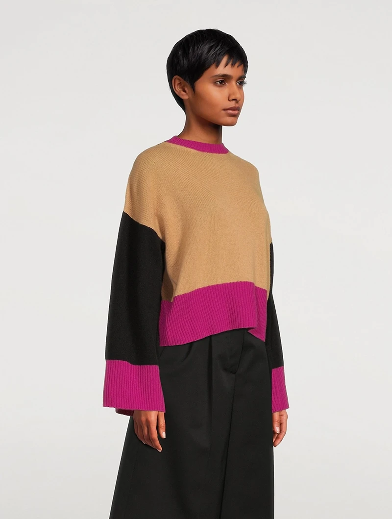 Colourblock Cashmere Sweater