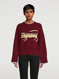 Tiger Intarsia Sweater