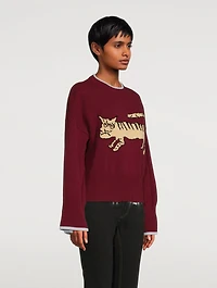 Tiger Intarsia Sweater
