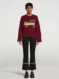 Tiger Intarsia Sweater