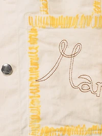 Denim Jacket With Painted Edges