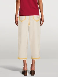 Boyfriend Jeans With Painted Edges